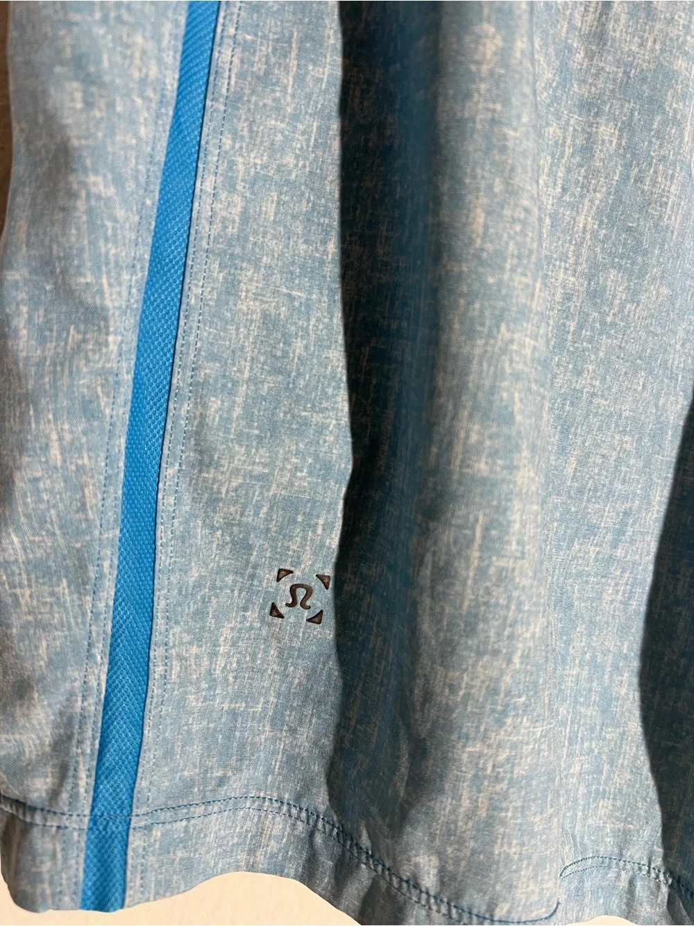 LULULEMON • men’s pace breaker shorts in baby blue